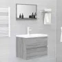 Sonoma gray plywood bathroom mirror 60x10.5x37 cm by vidaXL, bathroom vanities - Ref: Foro24-815637, Price: 33,11 €, Discount: %