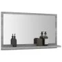 Espejo de baño madera contrachapada gris Sonoma 60x10,5x37 cm de vidaXL, Tocadores de baño - Ref: Foro24-815637, Precio: 32,6...