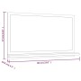 Sonoma gray plywood bathroom mirror 60x10.5x37 cm by vidaXL, bathroom vanities - Ref: Foro24-815637, Price: 33,11 €, Discount: %