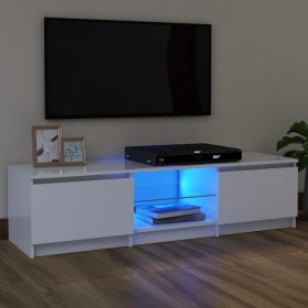 TV cabinet with LED lights white 120x30x35.5 cm by vidaXL, TV Furniture - Ref: Foro24-804283, Price: 65,23 €, Discount: %
