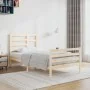 Bettgestell aus Massivholz 100x200 cm von vidaXL, Betten und Lattenroste - Ref: Foro24-3105850, Preis: 106,40 €, Rabatt: %