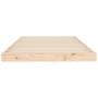 Estructura de cama madera maciza de pino 100x200 cm de vidaXL, Camas y somieres - Ref: Foro24-823454, Precio: 60,89 €, Descue...