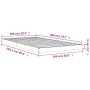 Estructura de cama madera maciza de pino 100x200 cm de vidaXL, Camas y somieres - Ref: Foro24-823454, Precio: 60,89 €, Descue...