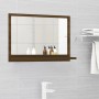 Oak brown plywood bathroom mirror 60x10.5x37 cm by vidaXL, bathroom vanities - Ref: Foro24-815638, Price: 30,59 €, Discount: %