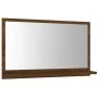 Espejo de baño madera contrachapada marrón roble 60x10,5x37 cm de vidaXL, Tocadores de baño - Ref: Foro24-815638, Precio: 30,...