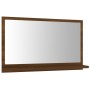Oak brown plywood bathroom mirror 60x10.5x37 cm by vidaXL, bathroom vanities - Ref: Foro24-815638, Price: 30,59 €, Discount: %