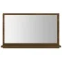Espejo de baño madera contrachapada marrón roble 60x10,5x37 cm de vidaXL, Tocadores de baño - Ref: Foro24-815638, Precio: 30,...