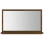 Oak brown plywood bathroom mirror 60x10.5x37 cm by vidaXL, bathroom vanities - Ref: Foro24-815638, Price: 30,59 €, Discount: %