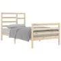 Estructura de cama madera maciza 100x200 cm de vidaXL, Camas y somieres - Ref: Foro24-3105850, Precio: 106,32 €, Descuento: %