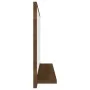 Oak brown plywood bathroom mirror 60x10.5x37 cm by vidaXL, bathroom vanities - Ref: Foro24-815638, Price: 30,19 €, Discount: %