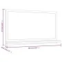 Oak brown plywood bathroom mirror 60x10.5x37 cm by vidaXL, bathroom vanities - Ref: Foro24-815638, Price: 30,19 €, Discount: %