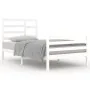 Solid white pine wood bed frame 100x200 cm by vidaXL, Beds and slatted bases - Ref: Foro24-3105851, Price: 112,74 €, Discount: %