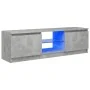 TV-Schrank mit LED-Leuchten betongrau 120x30x35,5 cm von vidaXL, TV-Möbel - Ref: Foro24-804287, Preis: 62,48 €, Rabatt: %