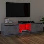 TV-Schrank mit LED-Leuchten betongrau 120x30x35,5 cm von vidaXL, TV-Möbel - Ref: Foro24-804287, Preis: 63,42 €, Rabatt: %