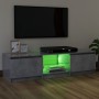 TV-Schrank mit LED-Leuchten betongrau 120x30x35,5 cm von vidaXL, TV-Möbel - Ref: Foro24-804287, Preis: 63,42 €, Rabatt: %
