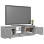 TV-Schrank mit LED-Leuchten betongrau 120x30x35,5 cm von vidaXL, TV-Möbel - Ref: Foro24-804287, Preis: 63,42 €, Rabatt: %