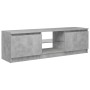 TV-Schrank mit LED-Leuchten betongrau 120x30x35,5 cm von vidaXL, TV-Möbel - Ref: Foro24-804287, Preis: 63,42 €, Rabatt: %