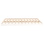 Estructura de cama de madera maciza de pino blanco 140x190 cm de vidaXL, Camas y somieres - Ref: Foro24-823465, Precio: 81,92...