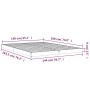 Estructura de cama de madera maciza de pino blanco 140x190 cm de vidaXL, Camas y somieres - Ref: Foro24-823465, Precio: 81,92...