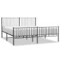 Estructura de cama cabecero y estribo metal negro 183x213cm de vidaXL, Camas y somieres - Ref: Foro24-350887, Precio: 113,70 ...
