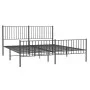 Estructura de cama cabecero y estribo metal negro 183x213cm de vidaXL, Camas y somieres - Ref: Foro24-350887, Precio: 113,70 ...