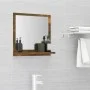 Espejo de baño madera contrachapada roble ahumado 40x10,5x37 cm de vidaXL, Tocadores de baño - Ref: Foro24-815633, Precio: 24...