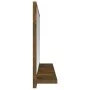 Espejo de baño madera contrachapada roble ahumado 40x10,5x37 cm de vidaXL, Tocadores de baño - Ref: Foro24-815633, Precio: 24...