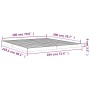 Weißer Massivholzbettrahmen 180x200 cm von vidaXL, Betten und Lattenroste - Ref: Foro24-823430, Preis: 135,24 €, Rabatt: %