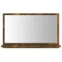 Bathroom mirror in smoked oak plywood, 60x10.5x37 cm by vidaXL, bathroom vanities - Ref: Foro24-815636, Price: 34,70 €, Disco...