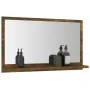 Bathroom mirror in smoked oak plywood, 60x10.5x37 cm by vidaXL, bathroom vanities - Ref: Foro24-815636, Price: 34,70 €, Disco...