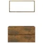 Bathroom furniture set, 2 pieces, smoked oak plywood. by vidaXL, Bathroom furniture - Ref: Foro24-815738, Price: 61,87 €, Dis...