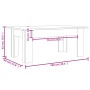 Brown oak plywood coffee table 100x60x42 cm by vidaXL, Coffee table - Ref: Foro24-815428, Price: 61,25 €, Discount: %