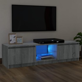 TV-Schrank mit LED-Leuchten Sonomagrau 120x30x35,5 cm von vidaXL, TV-Möbel - Ref: Foro24-815709, Preis: 65,23 €, Rabatt: %