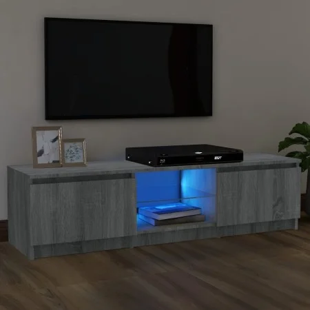 TV-Schrank mit LED-Leuchten Sonomagrau 120x30x35,5 cm von vidaXL, TV-Möbel - Ref: Foro24-815709, Preis: 67,40 €, Rabatt: %