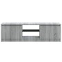 TV-Schrank mit LED-Leuchten Sonomagrau 120x30x35,5 cm von vidaXL, TV-Möbel - Ref: Foro24-815709, Preis: 65,23 €, Rabatt: %