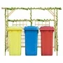 Gartenpergola für 3 Mülleimer aus imprägniertem Kiefernholz von vidaXL, Pergolen, Bögen und Gartenspaliere - Ref: Foro24-3160...