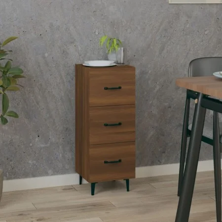 Engineered wood brown oak sideboard 34.5x34x90 cm by vidaXL, Sideboards - Ref: Foro24-817413, Price: 61,77 €, Discount: %