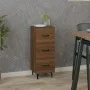 Braunes Sideboard aus Holzwerkstoff Eiche 34,5x34x90 cm von vidaXL, Sideboards - Ref: Foro24-817413, Preis: 61,77 €, Rabatt: %