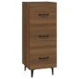 Braunes Sideboard aus Holzwerkstoff Eiche 34,5x34x90 cm von vidaXL, Sideboards - Ref: Foro24-817413, Preis: 62,54 €, Rabatt: %