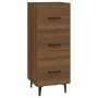 Braunes Sideboard aus Holzwerkstoff Eiche 34,5x34x90 cm von vidaXL, Sideboards - Ref: Foro24-817413, Preis: 61,77 €, Rabatt: %