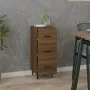 Engineered wood brown oak sideboard 34.5x34x90 cm by vidaXL, Sideboards - Ref: Foro24-817413, Price: 61,77 €, Discount: %