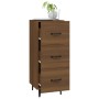 Braunes Sideboard aus Holzwerkstoff Eiche 34,5x34x90 cm von vidaXL, Sideboards - Ref: Foro24-817413, Preis: 62,54 €, Rabatt: %