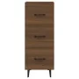 Engineered wood brown oak sideboard 34.5x34x90 cm by vidaXL, Sideboards - Ref: Foro24-817413, Price: 61,77 €, Discount: %