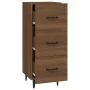 Engineered wood brown oak sideboard 34.5x34x90 cm by vidaXL, Sideboards - Ref: Foro24-817413, Price: 61,77 €, Discount: %