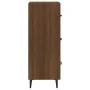 Engineered wood brown oak sideboard 34.5x34x90 cm by vidaXL, Sideboards - Ref: Foro24-817413, Price: 61,77 €, Discount: %