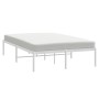 Bettgestell aus weißem Metall, 120 x 190 cm von vidaXL, Betten und Lattenroste - Ref: Foro24-350910, Preis: 89,32 €, Rabatt: %