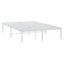Estructura de cama de metal blanca 120x190 cm de vidaXL, Camas y somieres - Ref: Foro24-350910, Precio: 86,24 €, Descuento: %