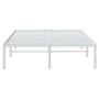 Bettgestell aus weißem Metall, 120 x 190 cm von vidaXL, Betten und Lattenroste - Ref: Foro24-350910, Preis: 89,32 €, Rabatt: %