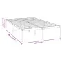Estructura de cama de metal blanca 120x190 cm de vidaXL, Camas y somieres - Ref: Foro24-350910, Precio: 86,24 €, Descuento: %