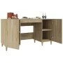 Schreibtisch aus Sonoma-Eichensperrholz, 140 x 50 x 75 cm von vidaXL, Schreibtische - Ref: Foro24-812765, Preis: 102,80 €, Ra...
